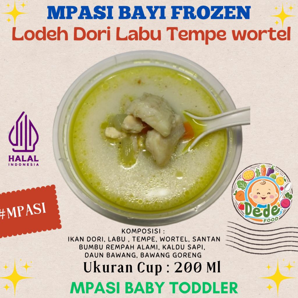 

Lodeh Dori Labu Tempe Wortel MPASI Bayi Frozen Catering