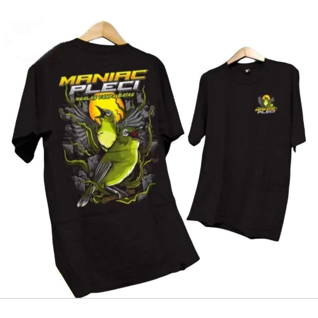 Kaos Pleci Mania Ngalas Hitam Distro Kicau Mania