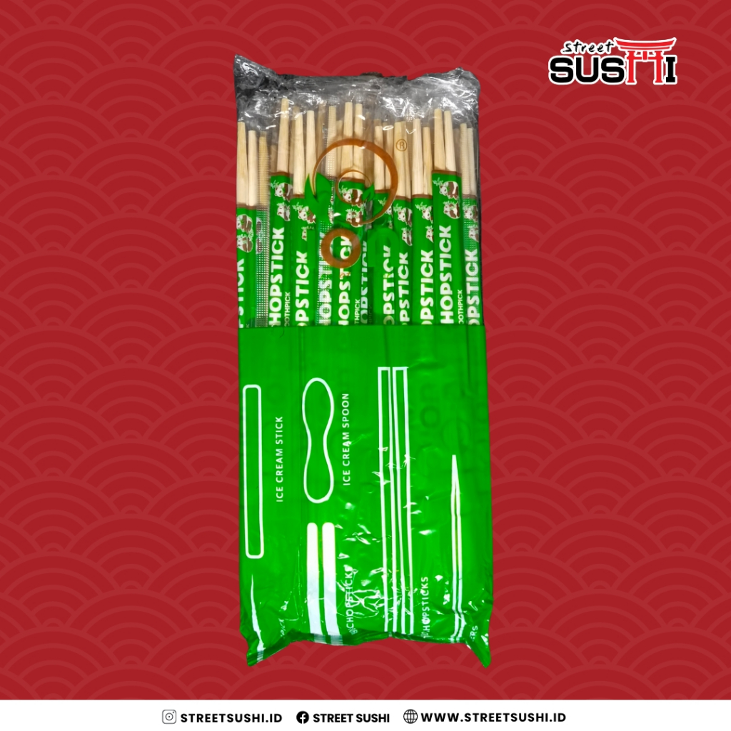 Sumpit Takeaway / Pack (40 Pasang) | Sumpit Kayu Sekali Pakai
