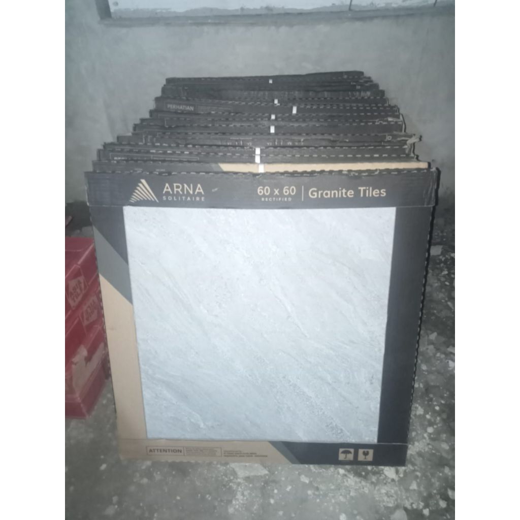 Granit Lantai 60x60 Arna Omkara Grey | Glossy