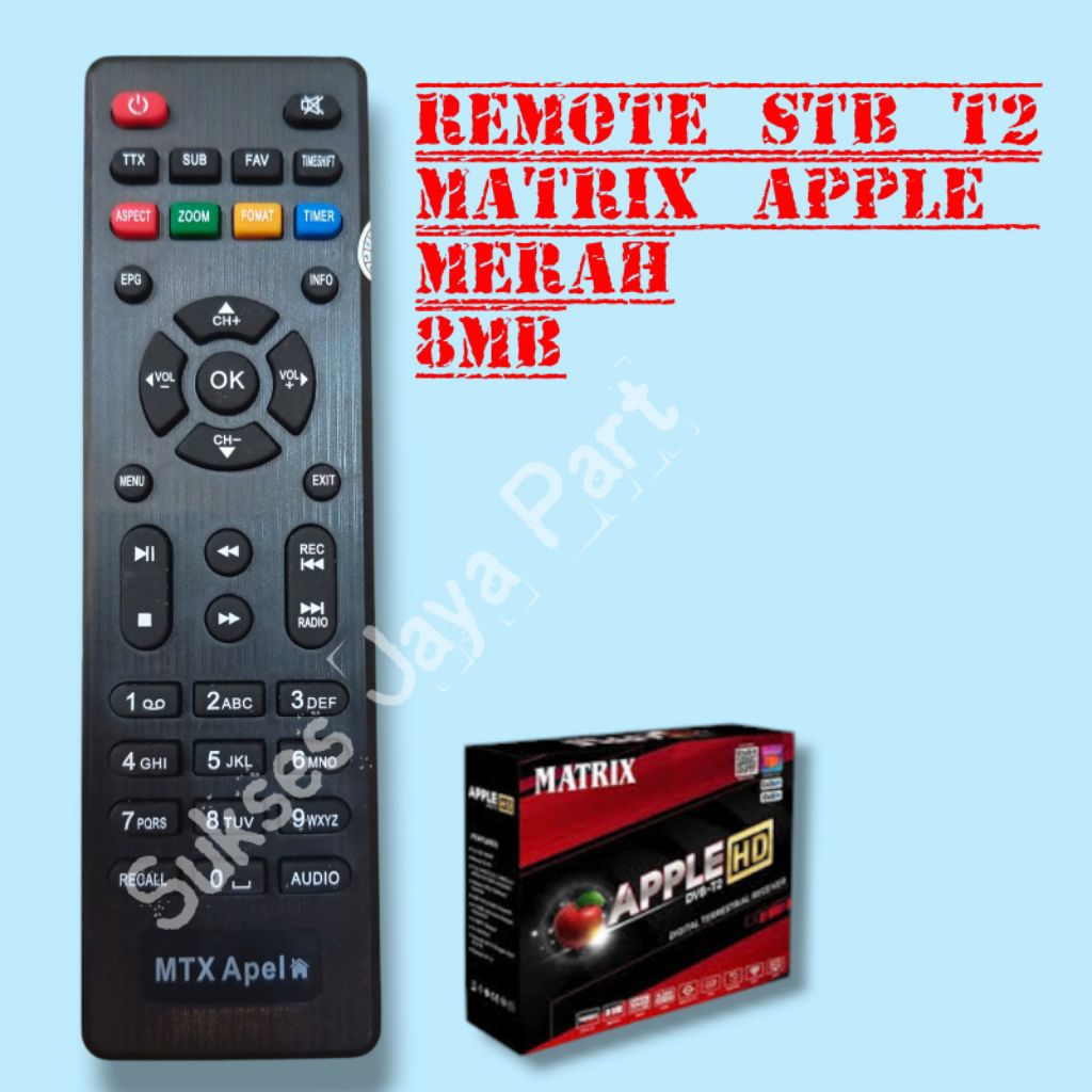 Remote STB MATRIX Apel Merah Matrix Apple