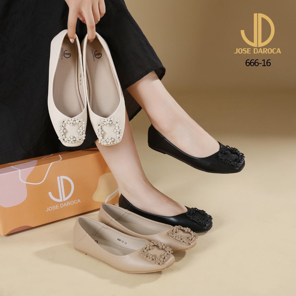 100% ORIGINAL JOSE DAROCA 666-16 /KUALITAS SESUAI DESKRIPSI/ SEPATU WANITA IMPORT PREMIUM / SLOPE SH