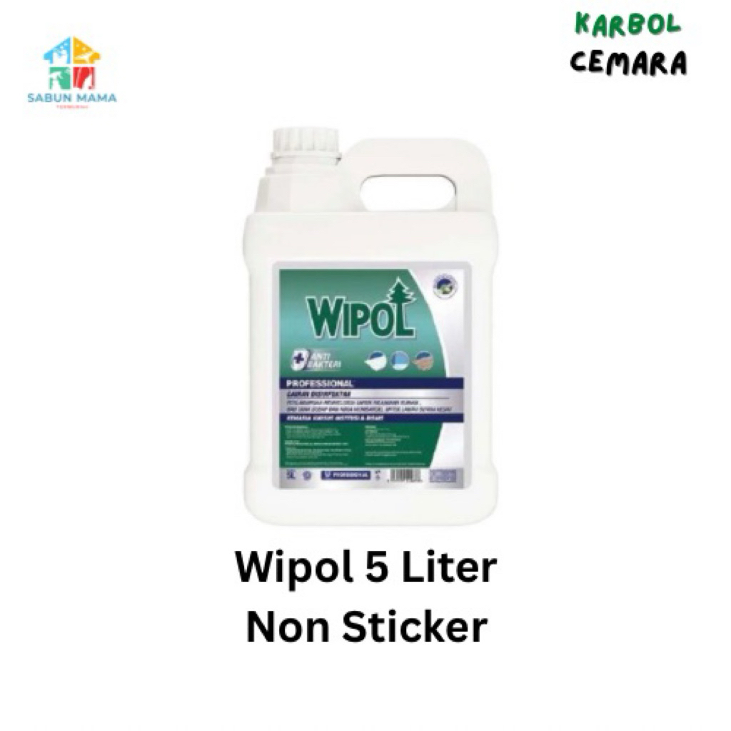 Wipol 5 Liter Non Sticker Karbol Cemara 5 Liter