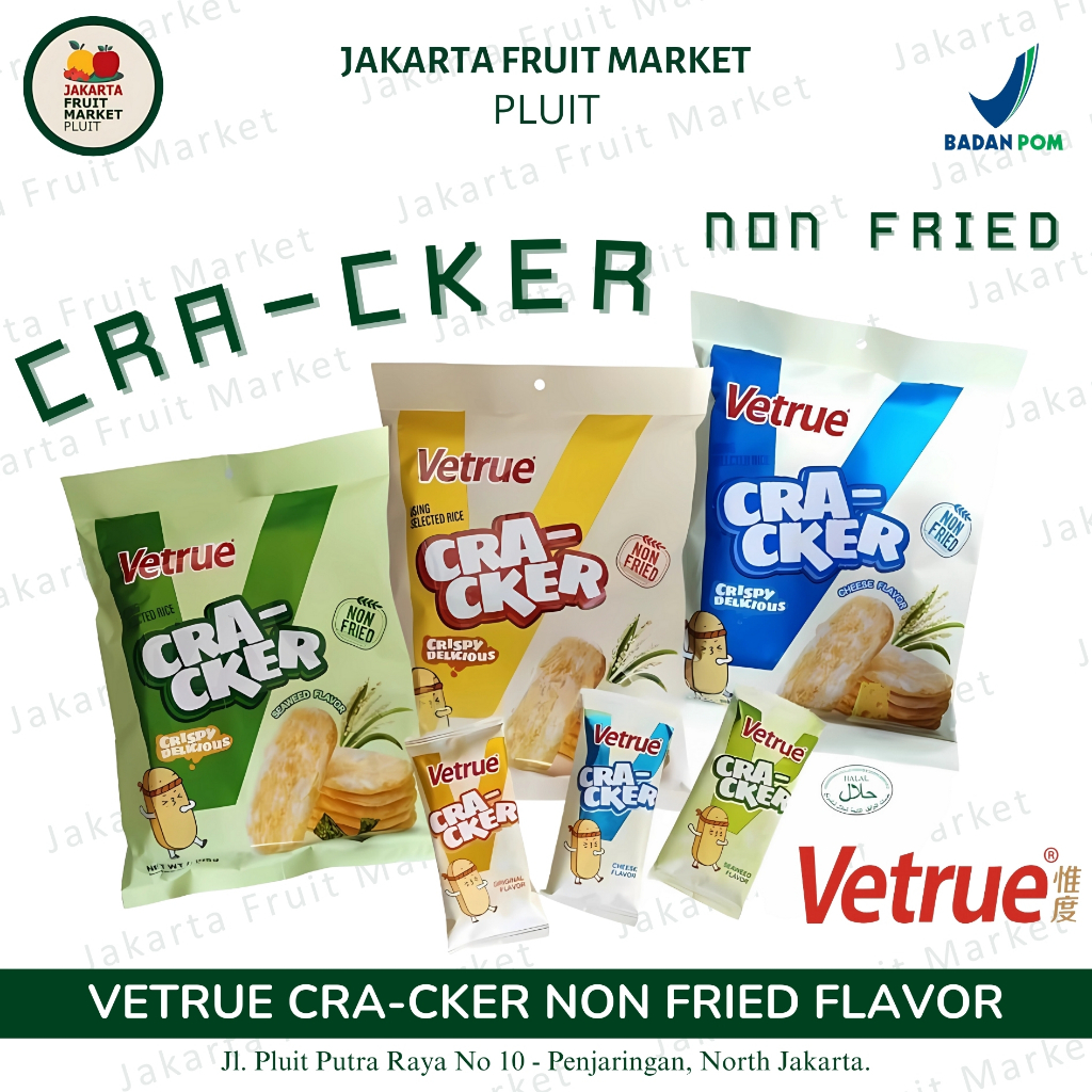 

Kue Krekes Vetrue Rice Cracker Non Fried - Cra-Cker All Variant