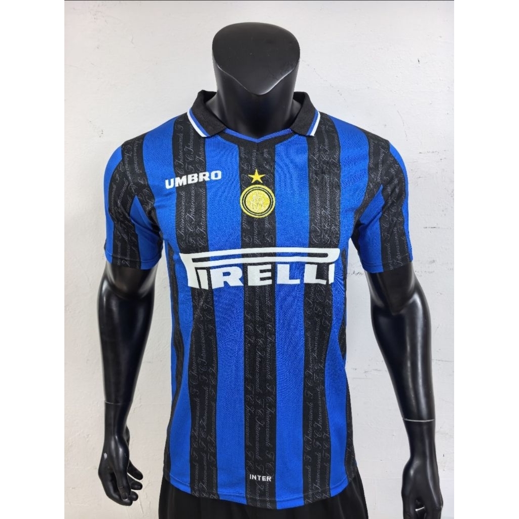 Jersey Kaos Baju Sepak Bola Inter Milan Home Away 3rd Third Retro Klasik Classic Jadul Lawas Vintage