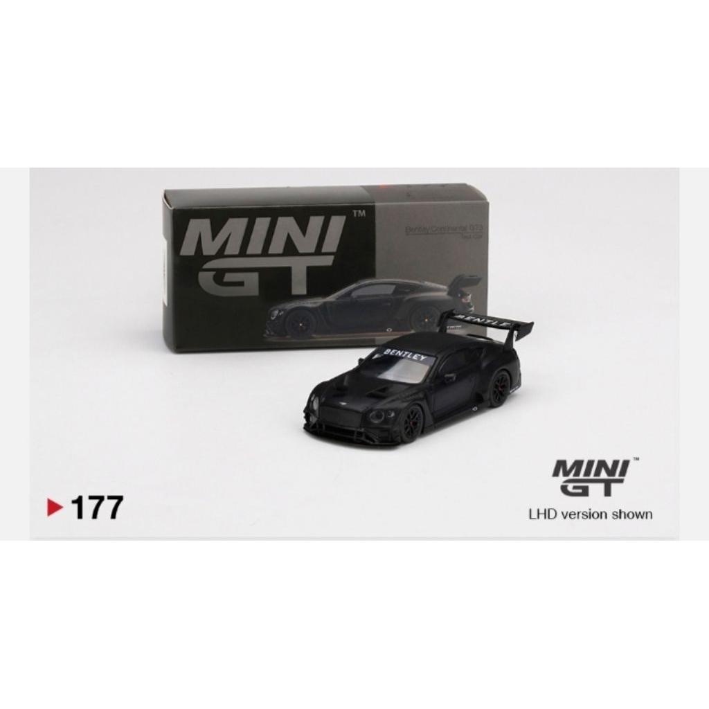 Mini GT 1:64 Mobil bentley Continental GT3 Test Car No.177