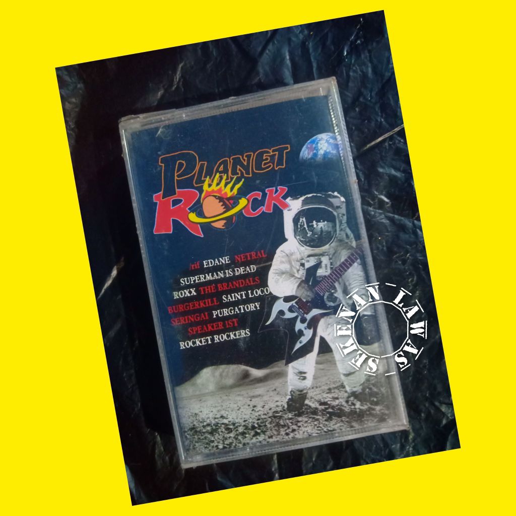 Kaset Planet Rock /Burgerkill,Roxx, Seringai, Edane ,Rocket Rockers dll (SEGEL) / Chasing Mika Sedik