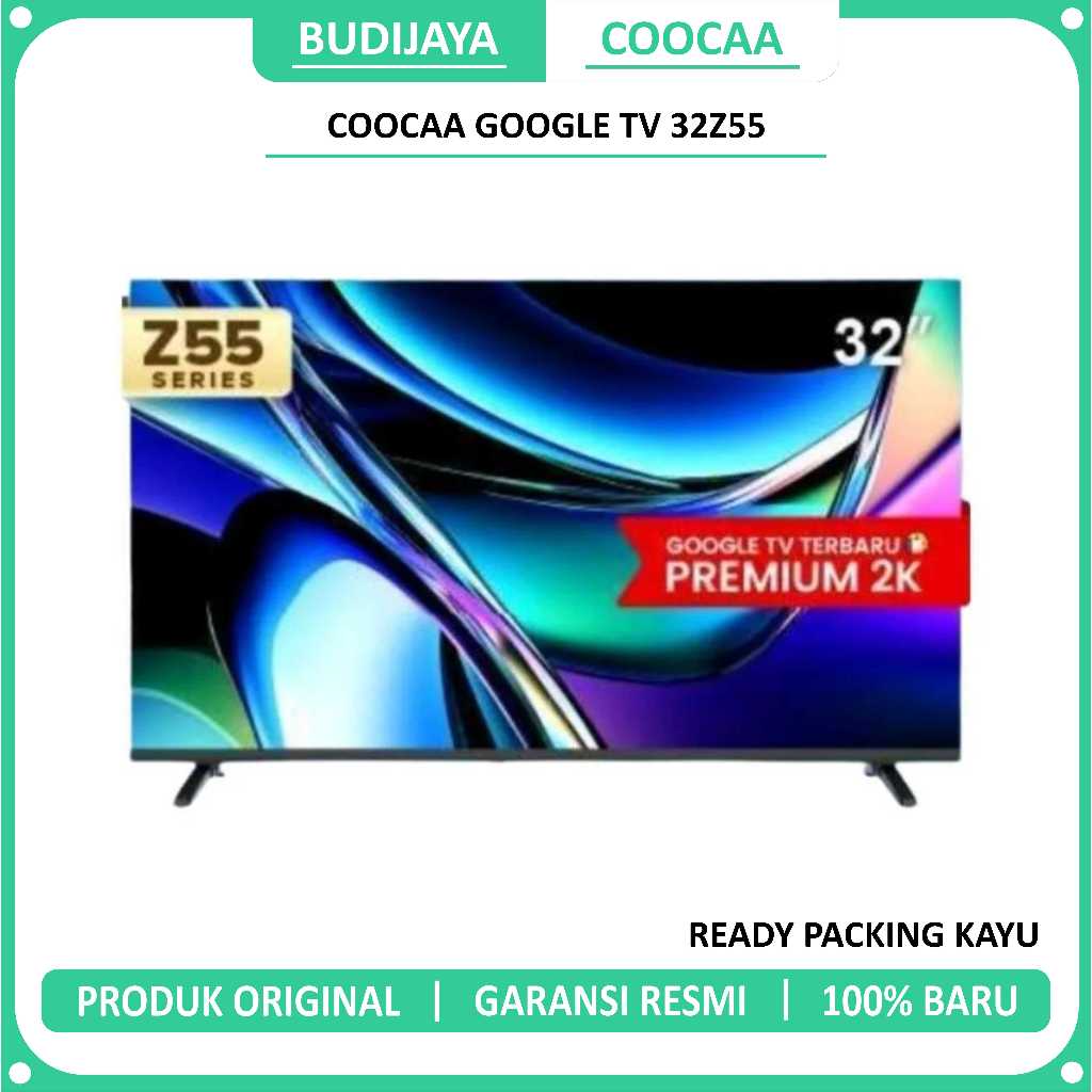 COOCAA TV 32 inch Z55 - Google TV - Eye Care 5.0 - Dolby Audio - Find My Remote - Voice Control - HD