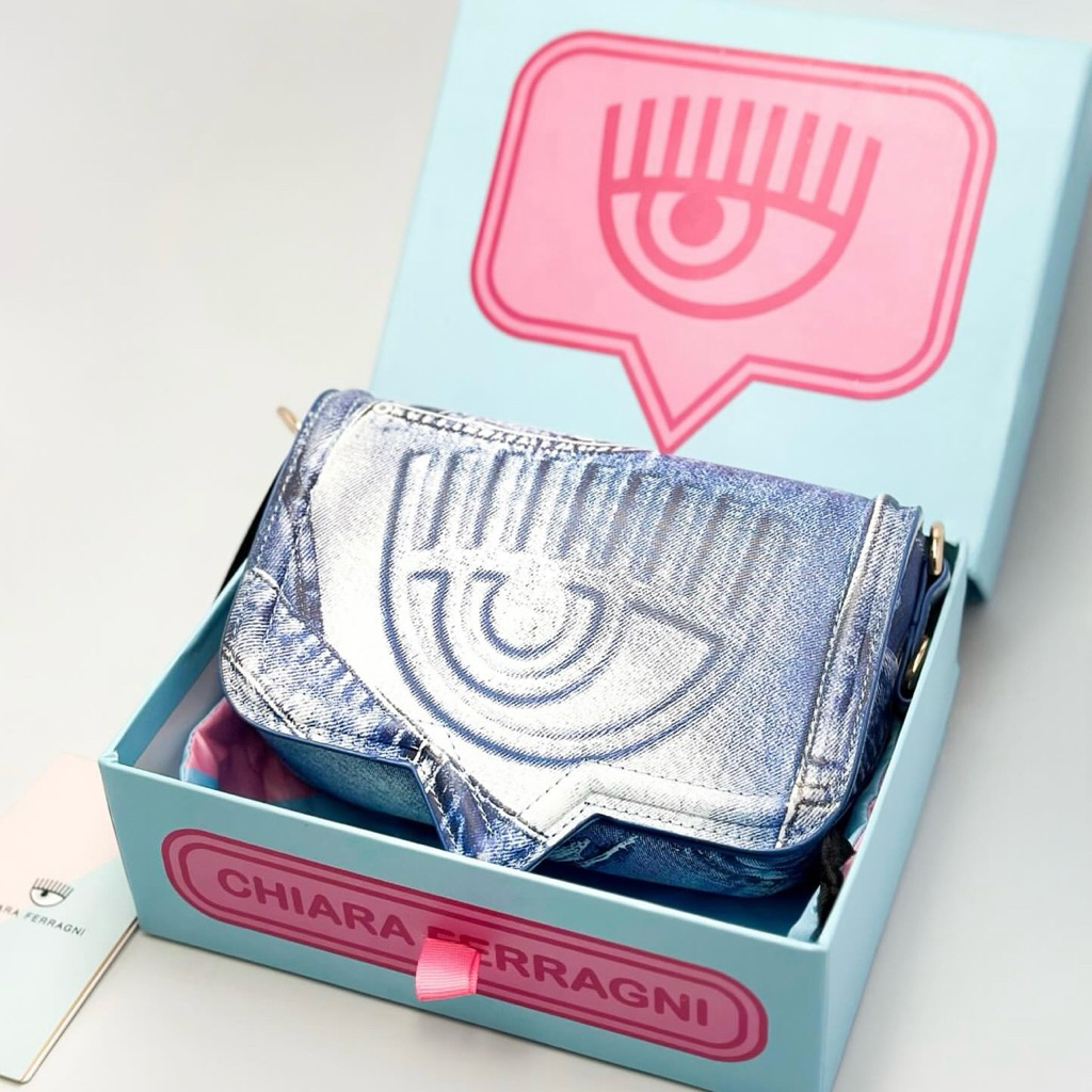 Chiara Ferragni Eyelike Sling Bag - Denim Original