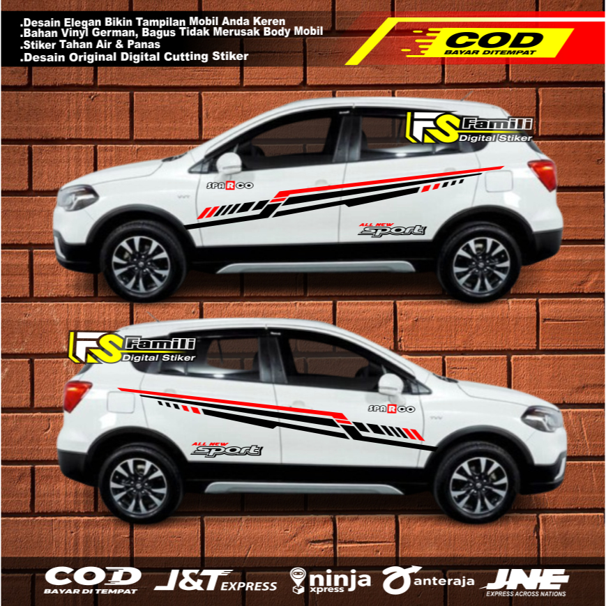 Sticker Suzuki SX4 S-Cross Sticker Pintu Suzuki