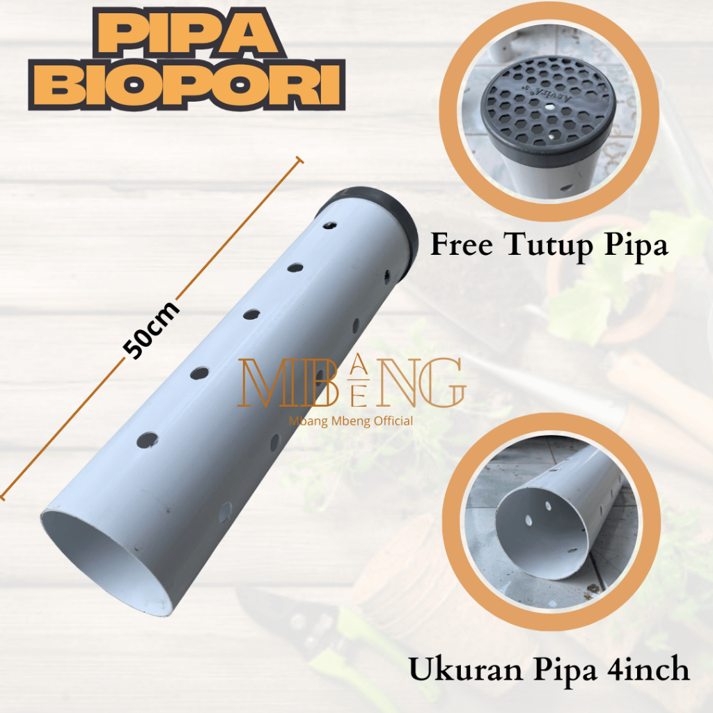 Alltechshop_ Mbang-Mbeng Pipa Lubang Biopori 4 Inch / Pipa Biopori 4 Inch / Pipa Resapan Air