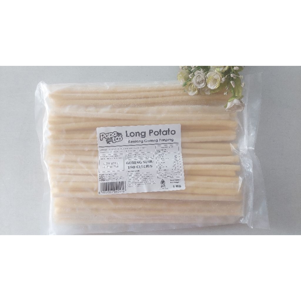 Long Potato Kentang Goreng Panjang Papatos 1 kg Frozen Beku
