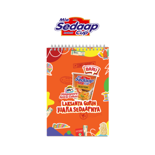 [Gift] Notebook A6 Sedaap Cup Laksa