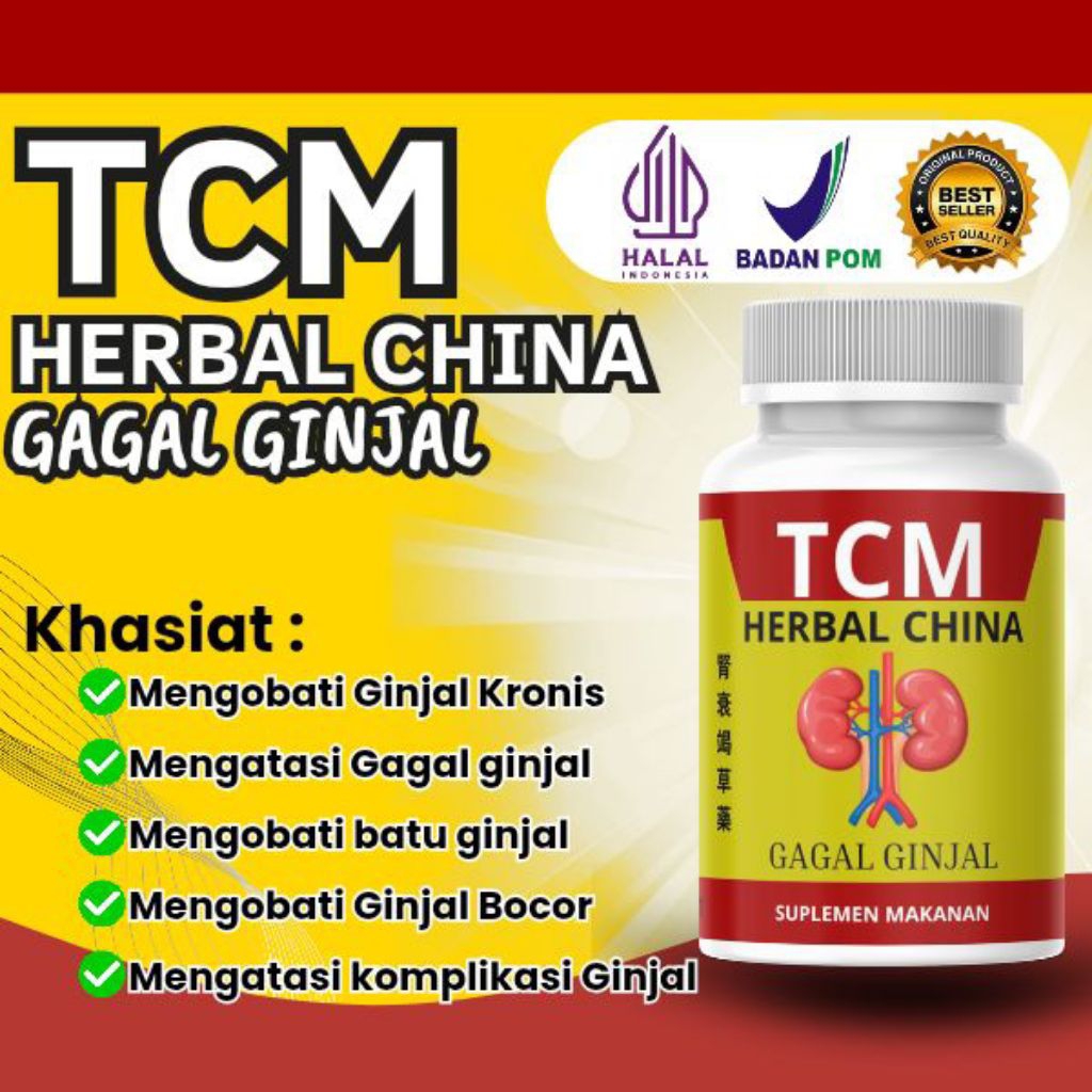 TCM HERBAL CINA Gagal Ginjal | Suplement Bantu Atasi Masalah Gagal Ginjal | Meregenerasi Sel Ginjal 