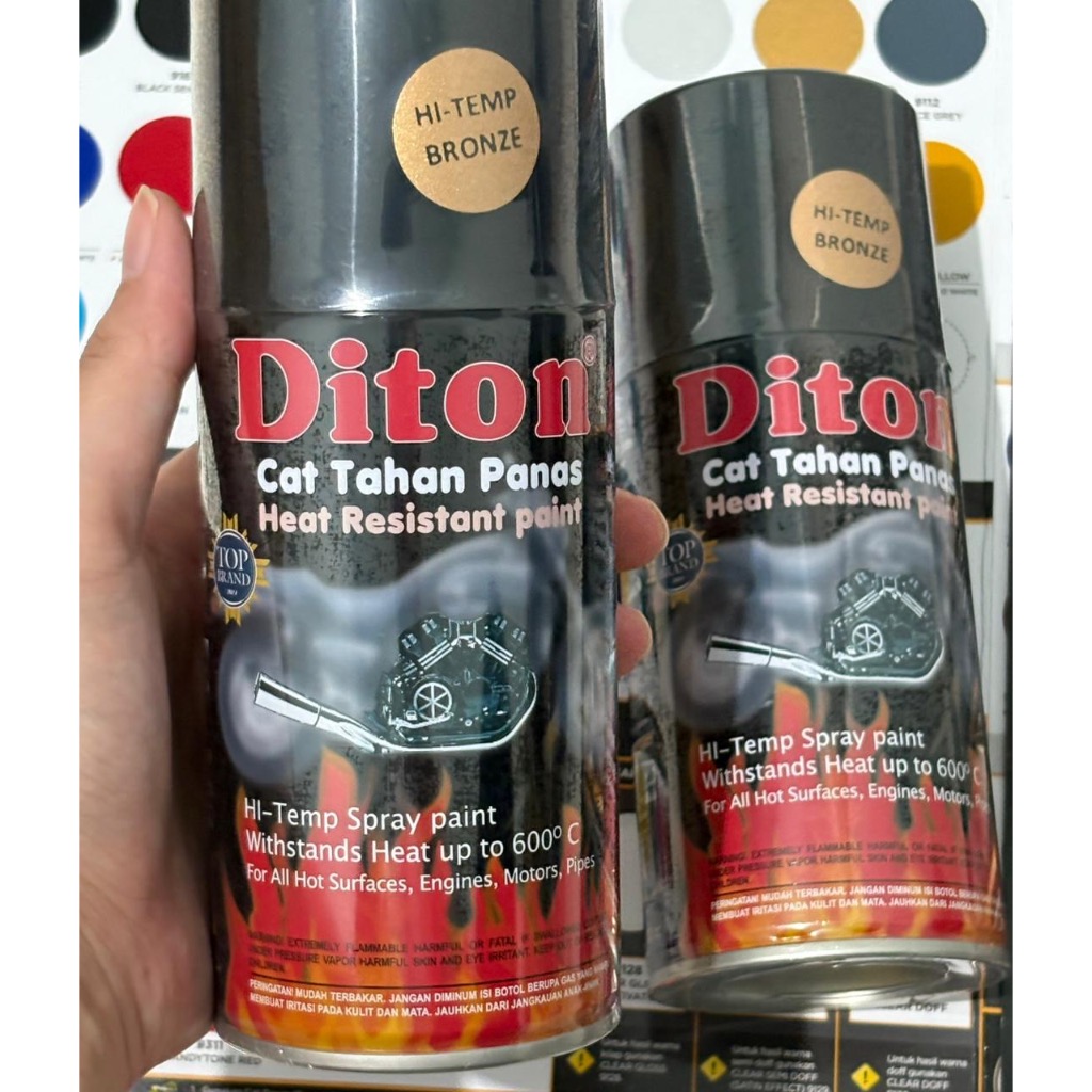 PILOK PYLOX PILOX CAT SEMPROT  DITON PREMIUM ANTI PANAS BLACK BRONZE / HI-TEMP