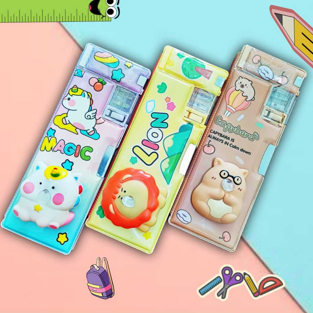 

Tempat Pensil Magnet Squishy 3D Balon Kotak Alat Tulis Peralatan Sekolah Anak -XPM