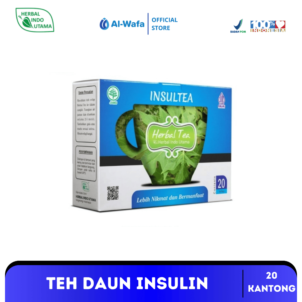 

HIU - Teh Daun Insulin Insultea Membantu Menurunkan Kadar Gula Darah Isi 20 Tea Bags