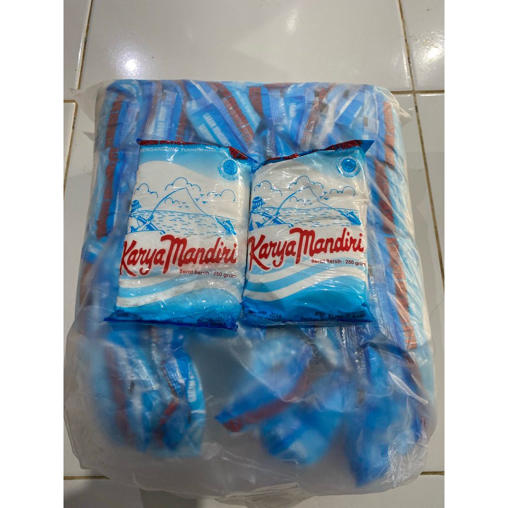 

Garam Karya Mandiri 250gram Garam Konsumsi Beryodium