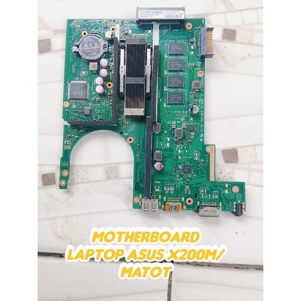 motherboard laptop Asus X200M Rusak bahan servis