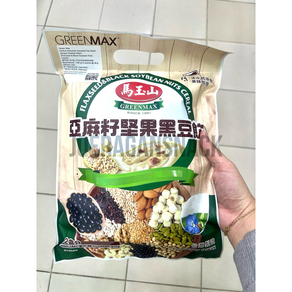 

READY TERMURAH Ori TAIWAN Breakfast GreenMax Flaxseed | Blackbean Cereal
