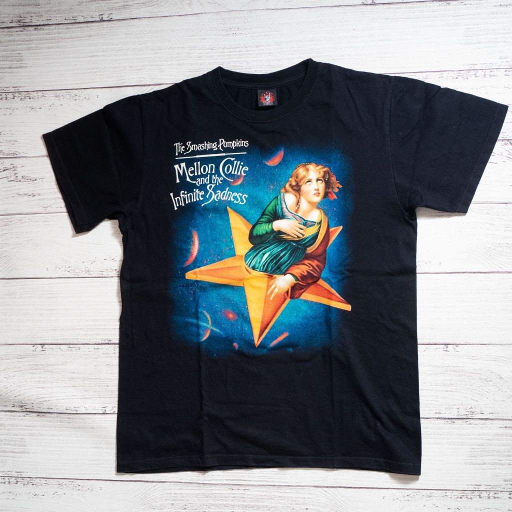 T-Shirt Kaos SMASHING PUMPINKS Band tag ROCK YEAH