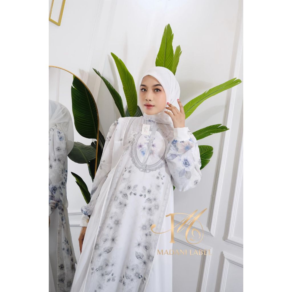 AYALA DRESS SILK WANITA KEKINIAN/GAMIS KONDANGAN/ GAMIS MEWAH LABEL MADANI