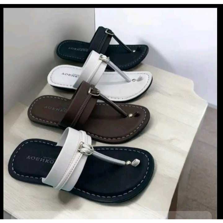 SandalJepi Pria Dewasa Outsole Karet Hitam Sandal Casual Import Elegant