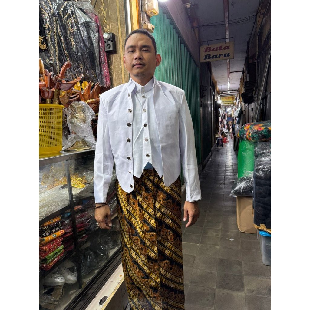 Beskap Putih/Beskap Prewedding/Jasko putih/Basofi putih