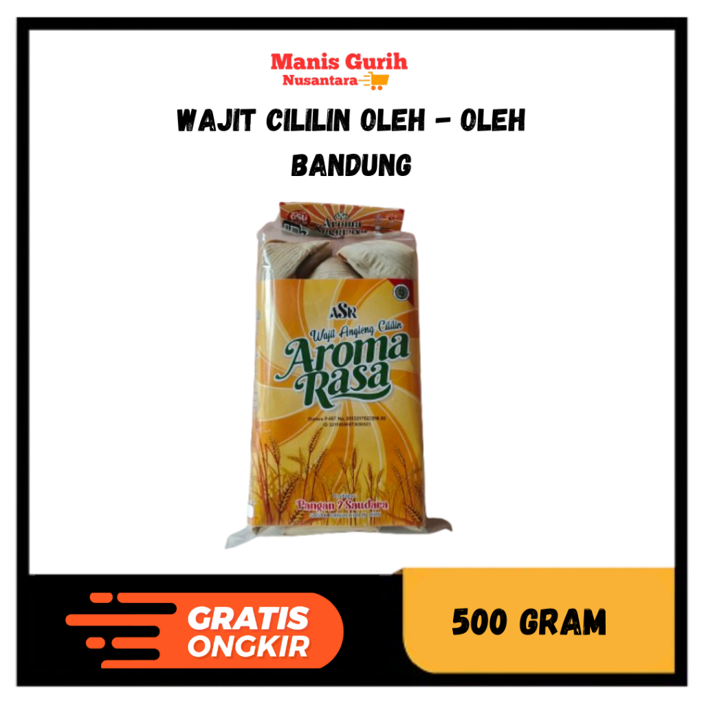 

WAJIT CILILIN RASA ORIGINAL KEMASAN 500GR OLEH OLEH KHAS BANDUNG