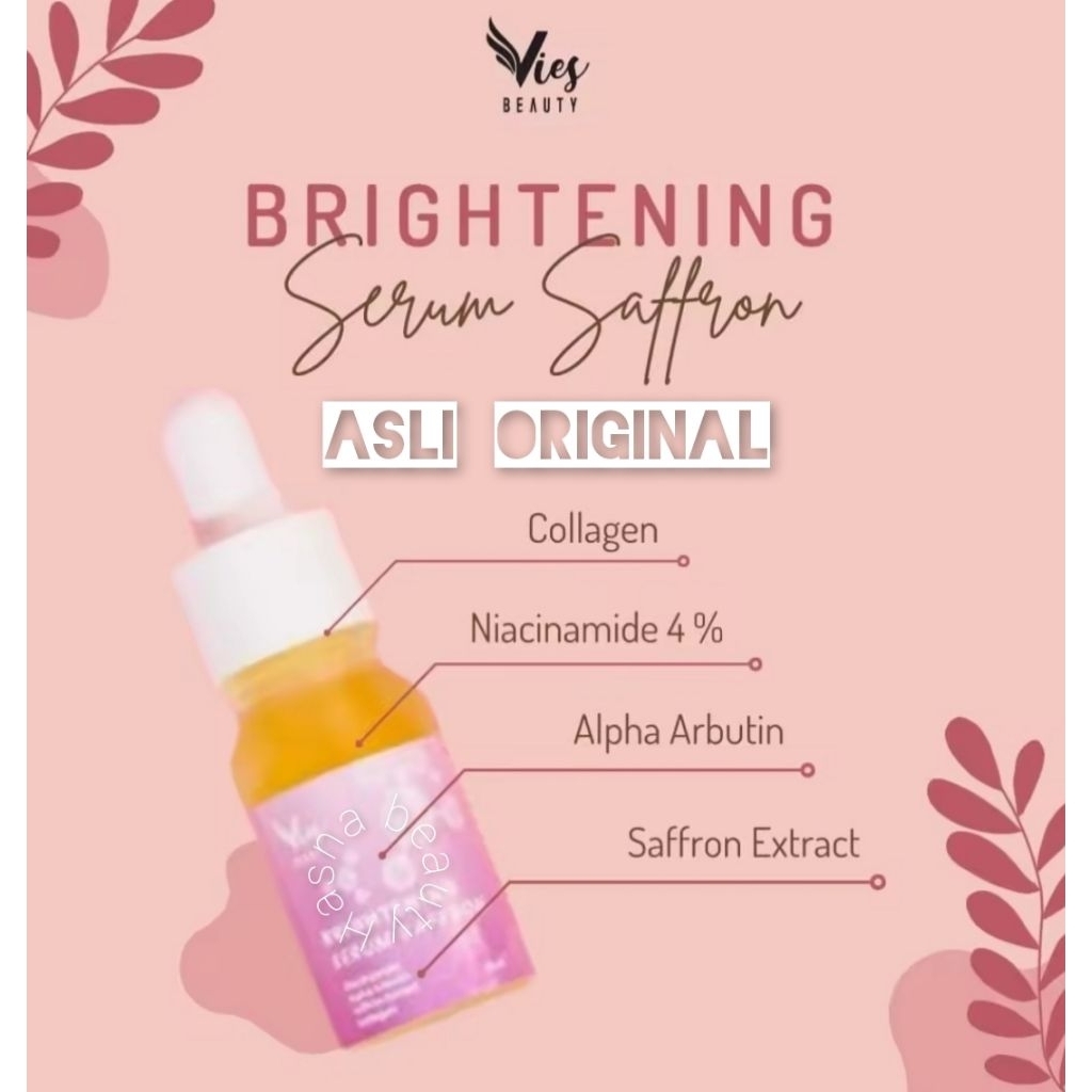 SERUM SAFRON VIES BEAUTY ORIGINAL BPOM.