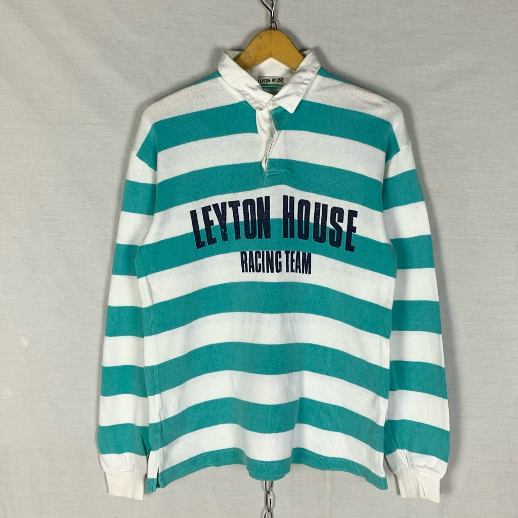 Vintage Leyton House Racing Team Rugby Shirt Formula 1 Ferrari Honda HRC