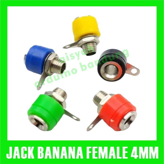 Banana Plug Female Socket 4mm Panel Mount Konektor Soket Jack Terminal
