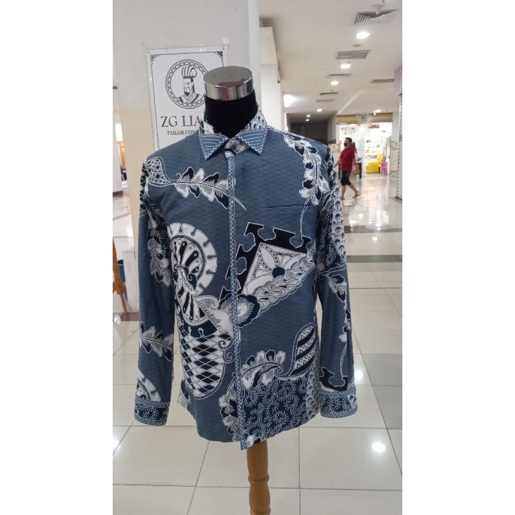 BATIK KATUN PRINTING LENGAN PANJANG SIZE L