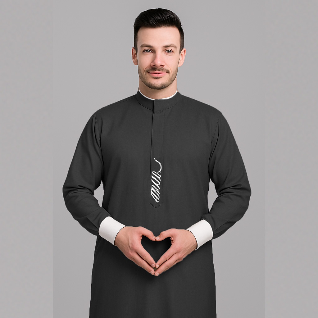 Jubah Muslim Pria Jubah Pria Jubba Muslim Haidar Jubah Gamis Pria Muslim Baju Takwa Jubah Muslim Pri