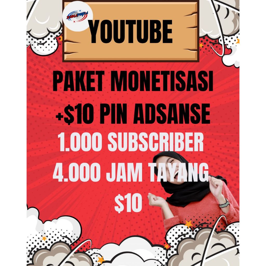 paket monet + $10 pin adsense