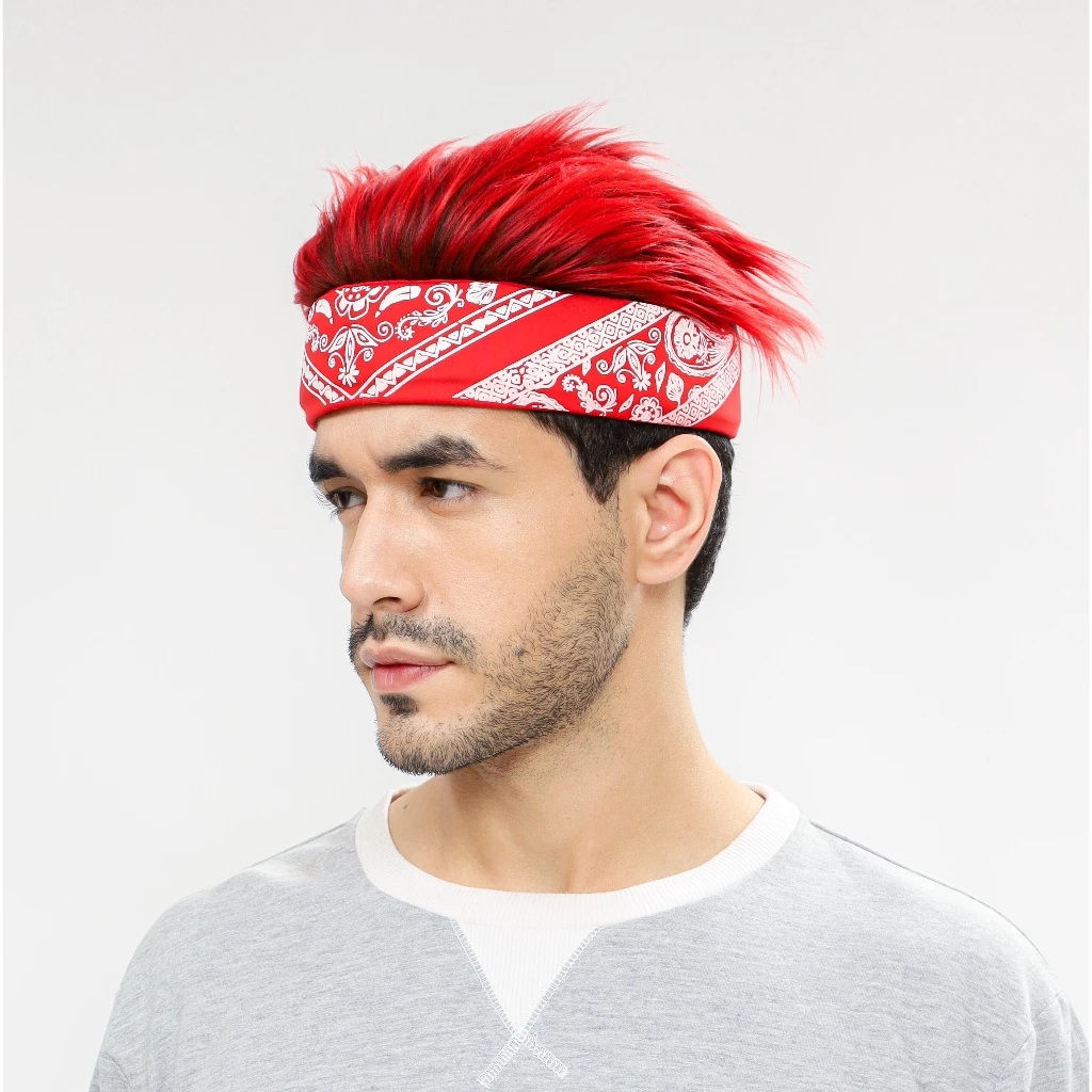 Ikat Kepala Pria Headband  Bulu Korea Halus Bandana