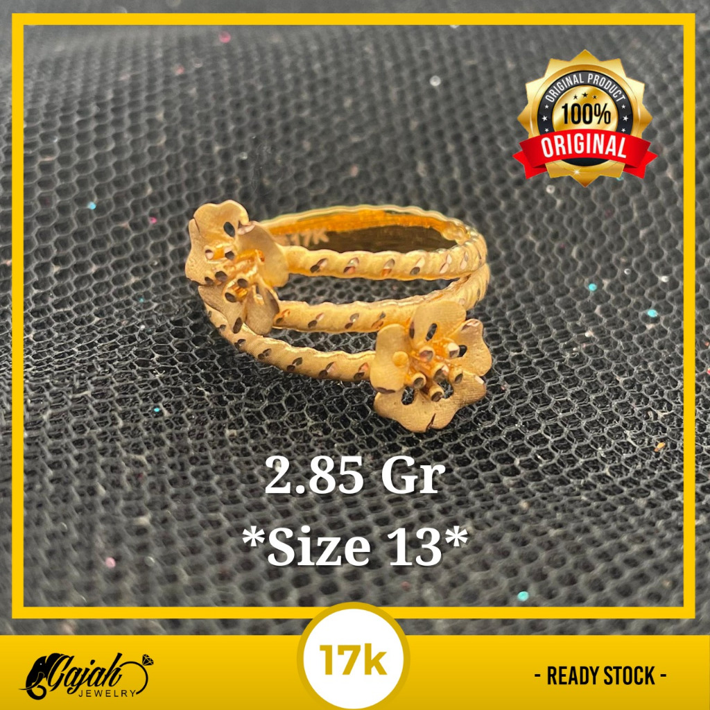 Cincin Emas 17K 2.85 Gram Toko Emas Gajah Online Salatiga 7835