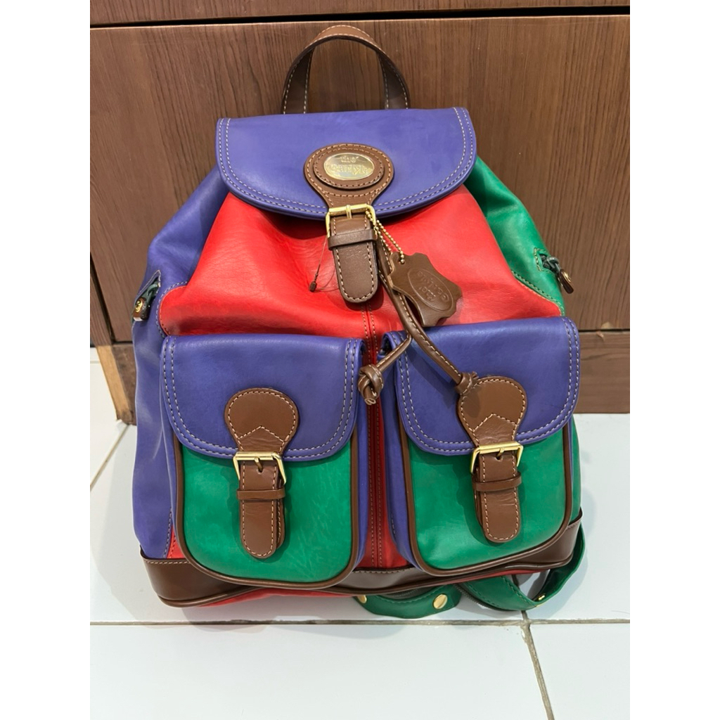 Preloved tas ransel tas second tas kulit backpack tas y2k color block