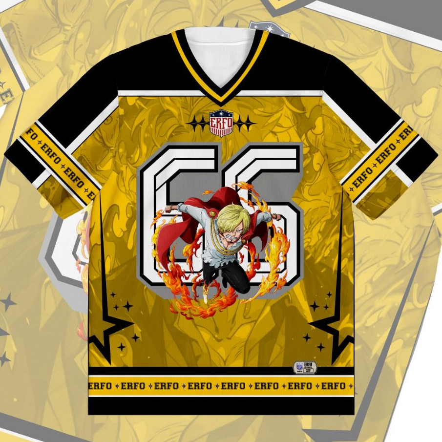 Jersey Anime One Piece Franky No. 66 - Kaos Full Print Manga Pria Wanita (BENGHAR Special Edition)