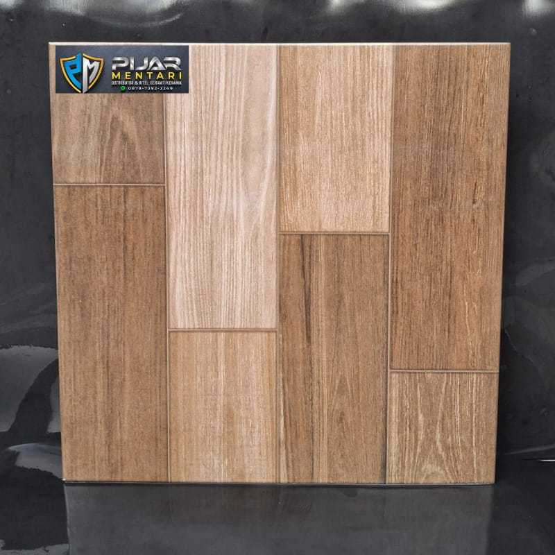 KERAMIK LANTAI 50X50 MULIA MOTIF KAYU