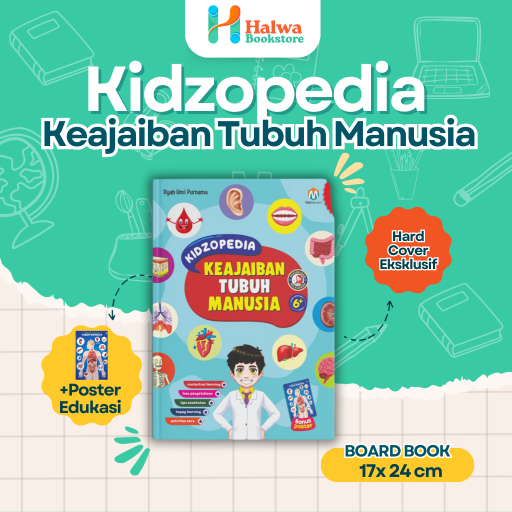 Kidzopedia Keajaiban Tubuh Manusia - Buku Sains Anak Hard Cover-Ziyadbooks