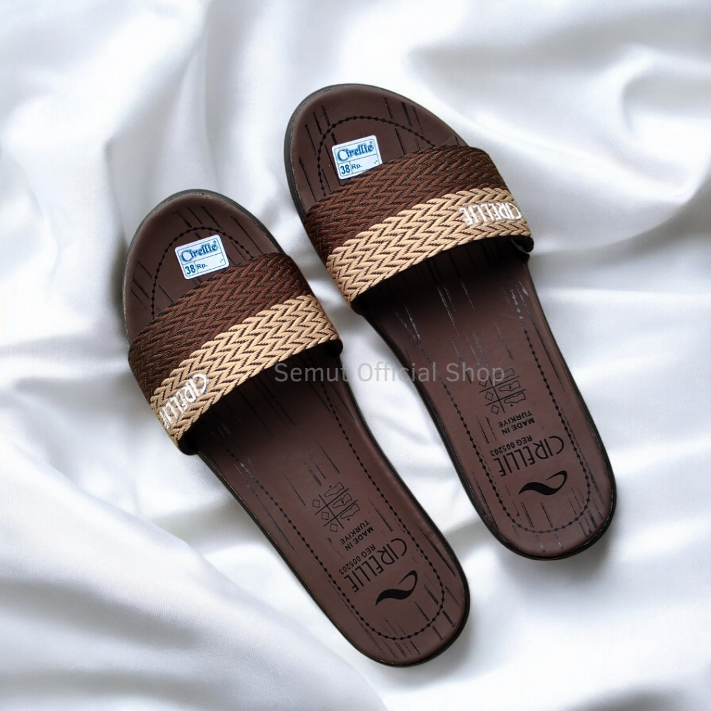 Vita Series Ori Cirellie Turki 910-B1 2 Warna 37-40 Sandal Selop Wanita Murah Dijamin Suka