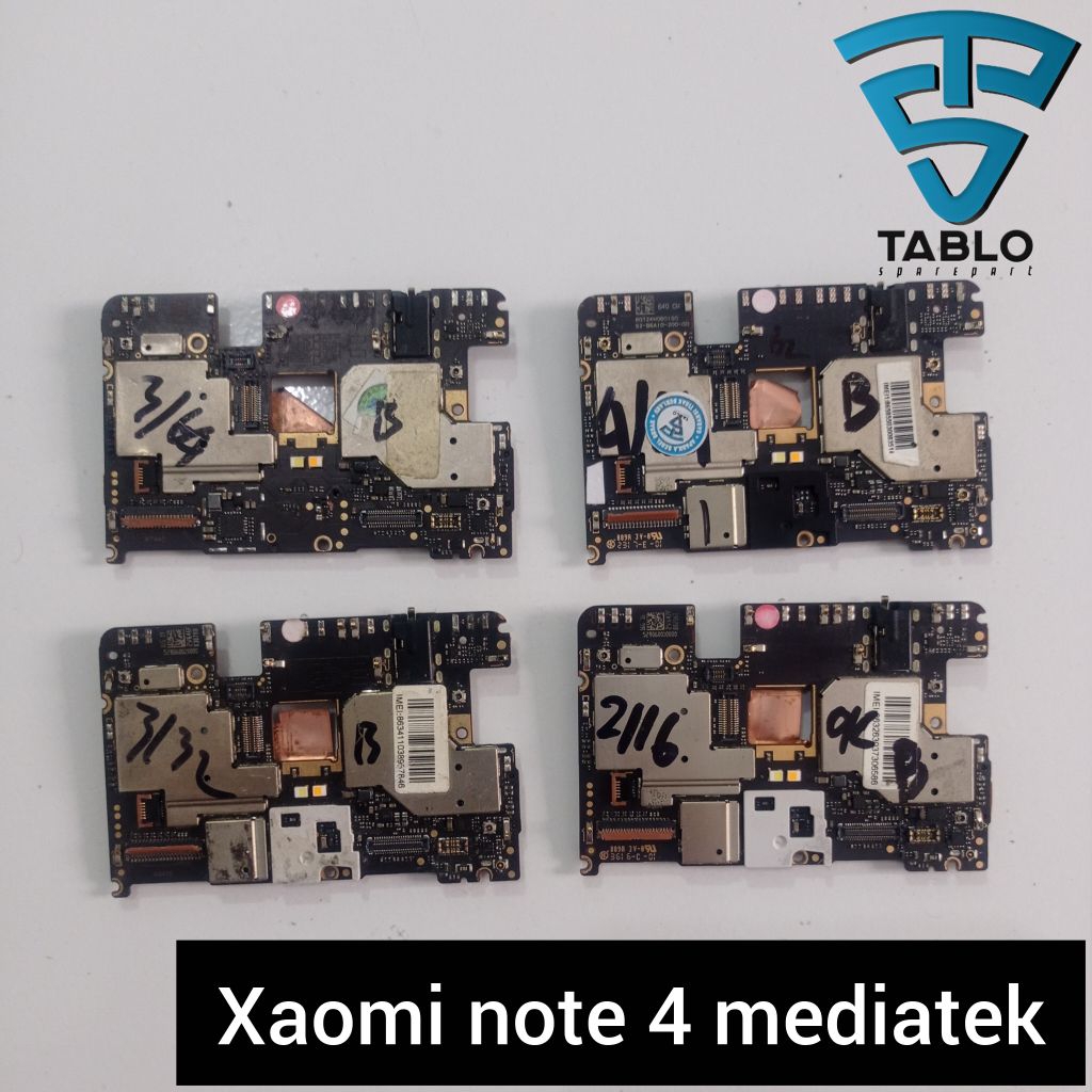 Mesin Xiaomi Redmi note 4 mediatek socket besar hidup garansi normal