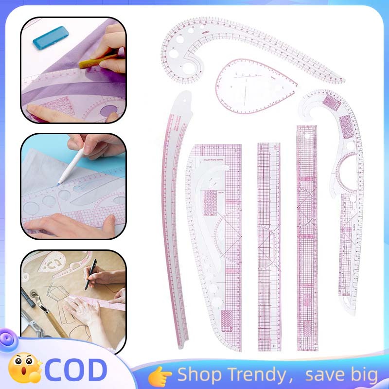 Penggaris Jahit 1 Set Penggaris Pola Jahit Lengkap Penggaris Pola Jahit Penggaris Jahit Pola Lengkap