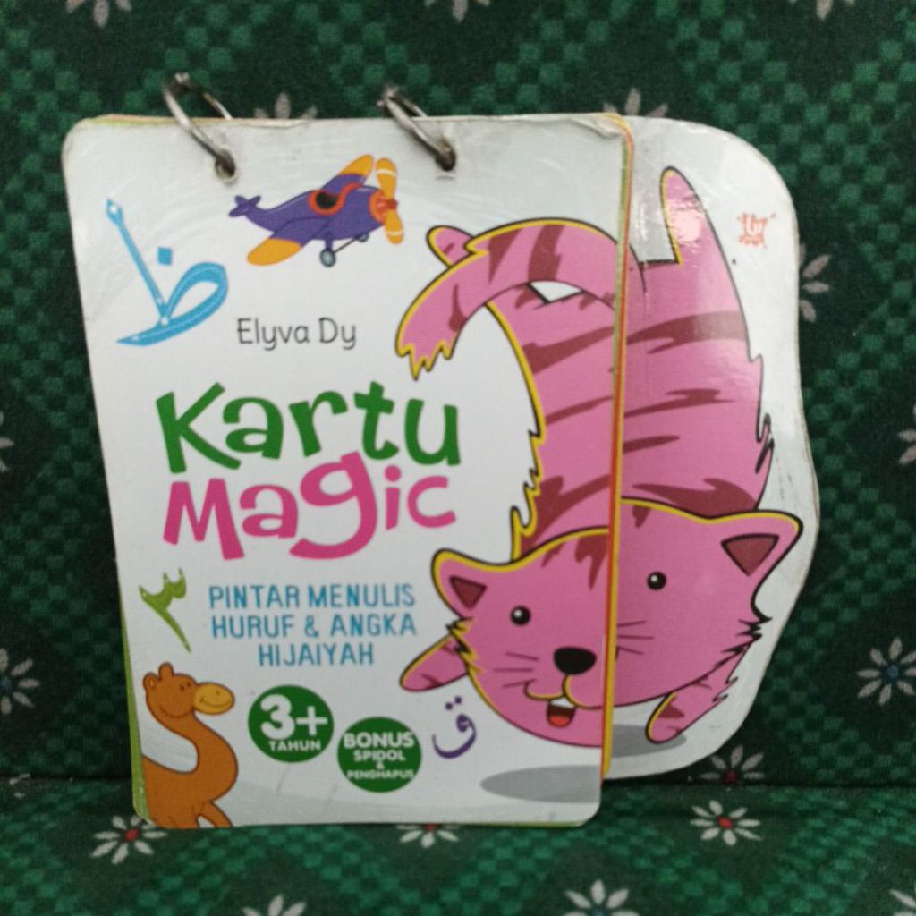 Kartu Magic Pintar Menulis huruf dan angka hijaiyah