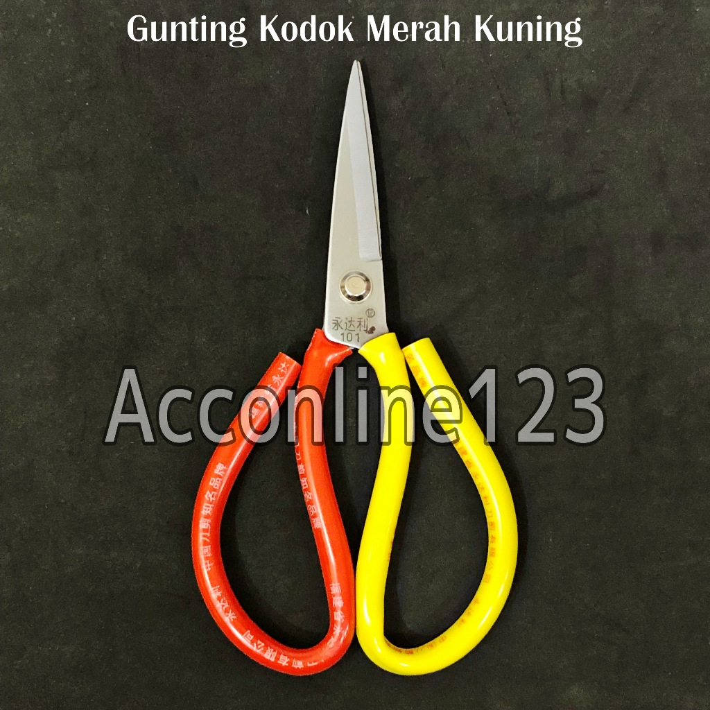 

Gunting Kodok Merah Kuning / Gunting Serbaguna