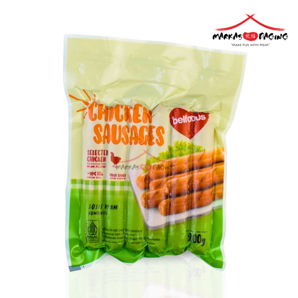 Belfoods Sosis CHIKEN SAUSAGE isi 6 200gr - Markasdaging