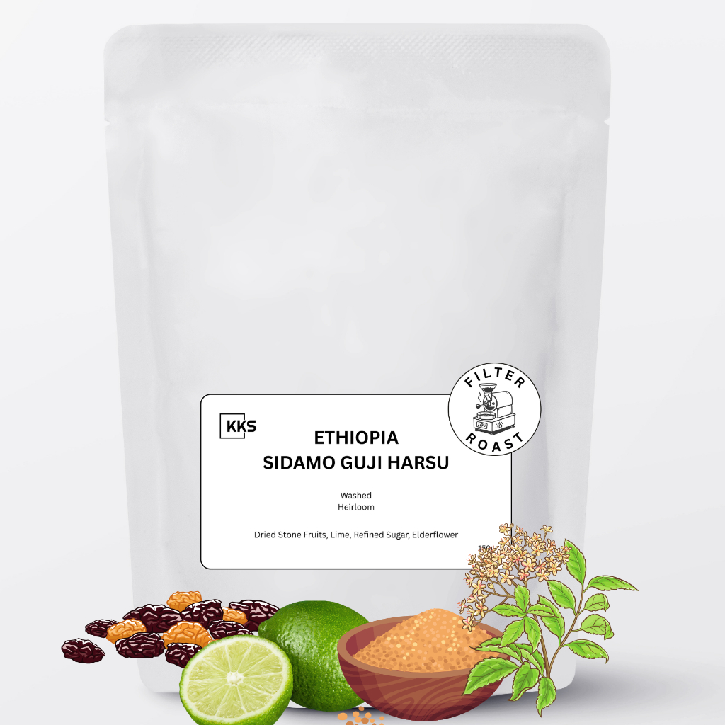 

Kopi Arabika Ethiopia Yirgacheffe Konga Sidamo Guji Harsu - Single Origin Specialty Arabica Coffee