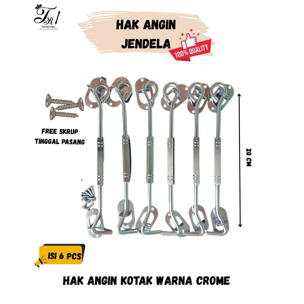 Hak Angin Jendela / Cantolan jendela / Penahan Jendela rumah Kayu