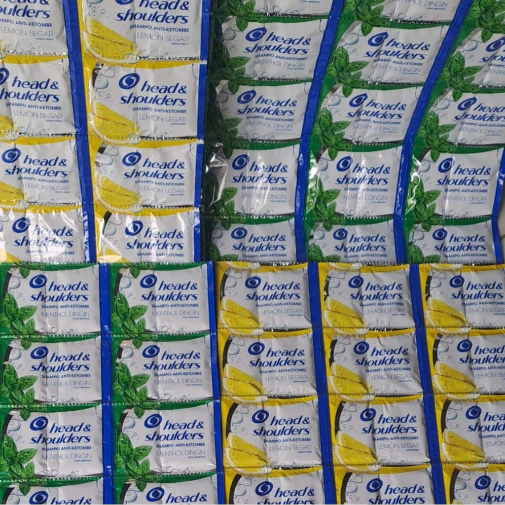 shampo head&shoulders rp 1000 isi 36 sachet 3 renceng